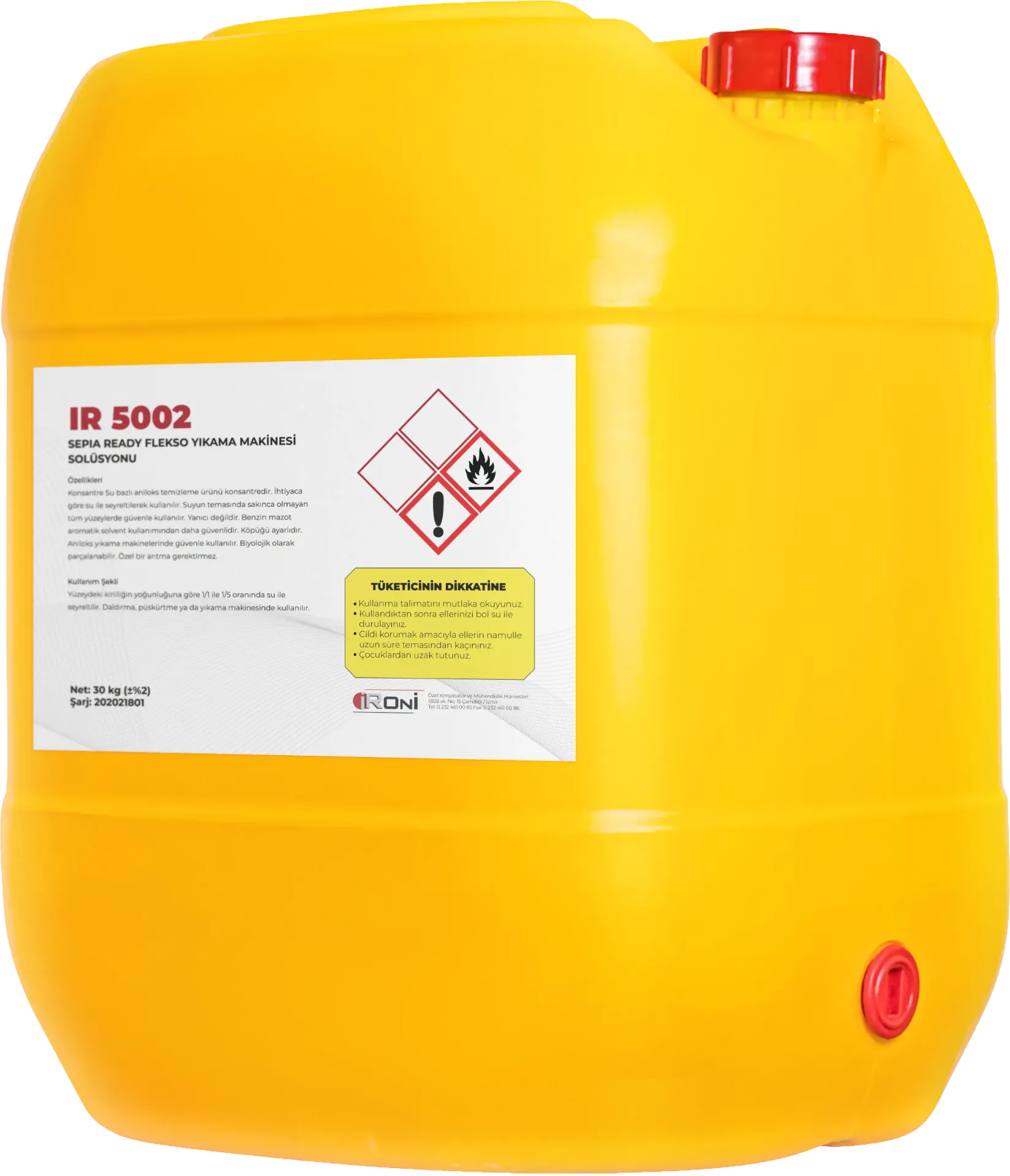 IR 5030 WB Klişe Temizleme Solüsyonu (20 Litre)