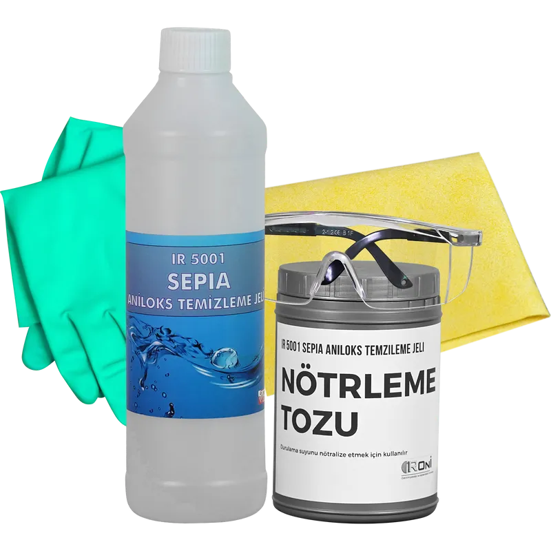 IR 5001 Sepia Aniloks temizleme Jeli Set